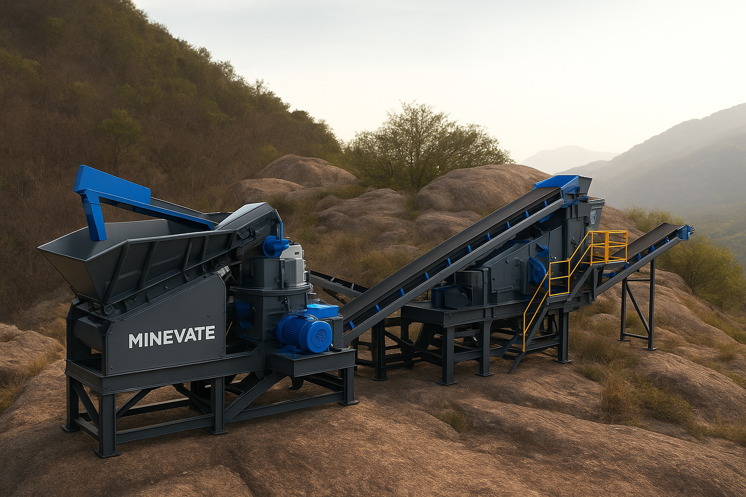 Mobile vertikale Prallmühle für Baustellen mit hoher Effizienz